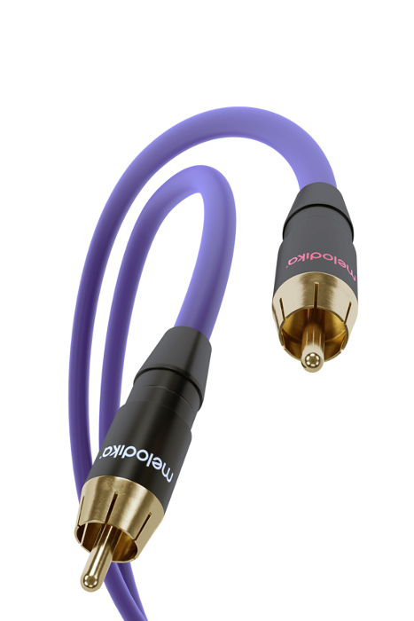 KABEL RCA MELODIKA MD2R10 2RCA - 2RCA 1M (dostępne inne długości) - Media Hit - Sklep audio