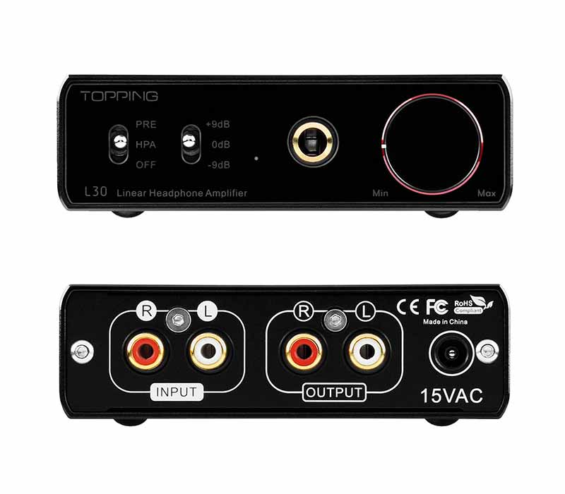 WZMACNIACZ SŁUCHAWKOWY TOPPING L30 CZARNY (raty 0%)  - Media Hit - Sklep audio