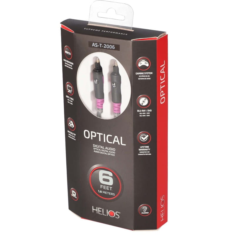KABEL TOSLINK OPTYCZNY METRA AV HELIOS AST2006 1,8m - Media Hit - Sklep audio