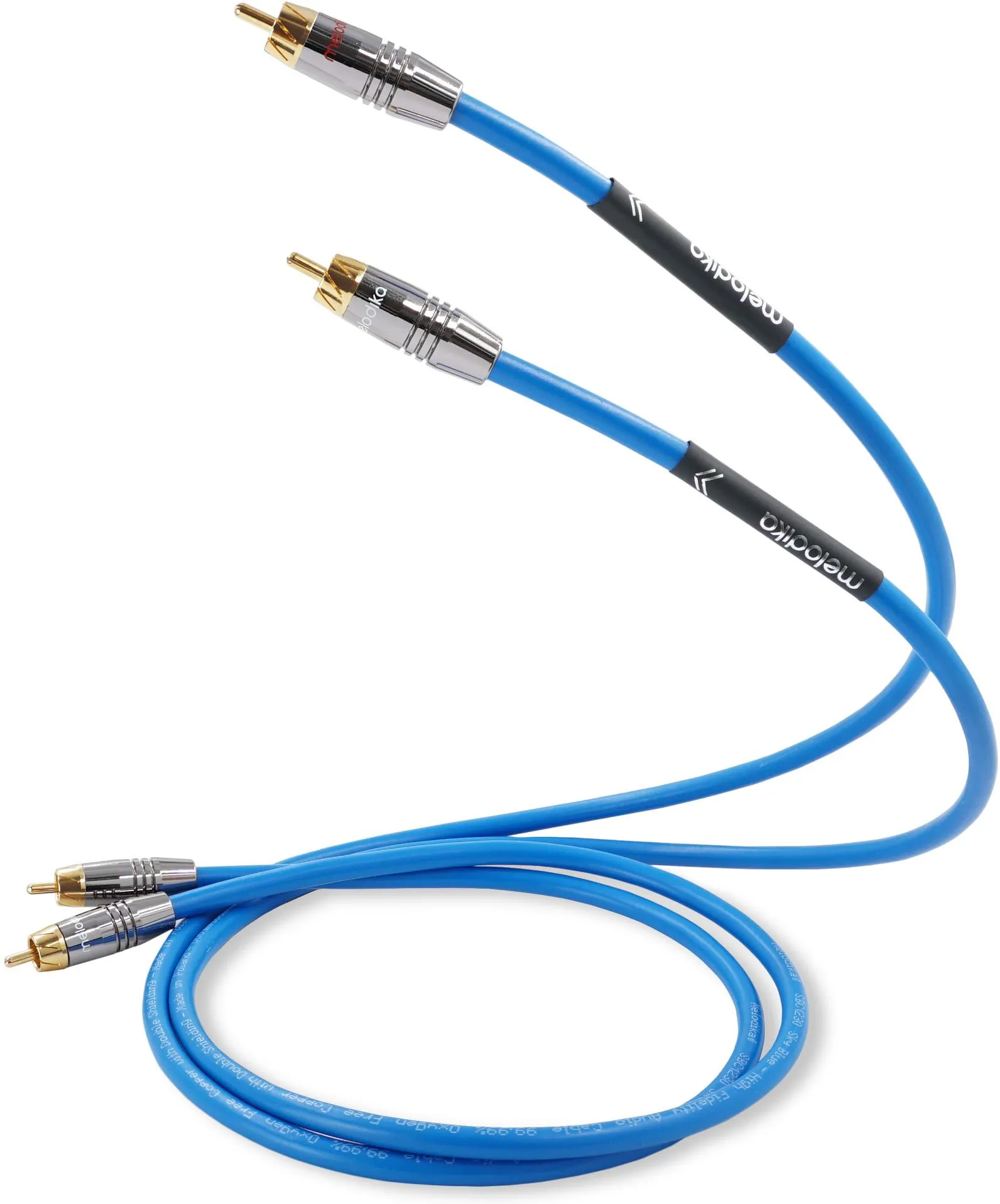 KABEL RCA MELODIKA SKY BLUE SB2R10 - 1M - różne długości (RATY 0%) - Media Hit - Sklep audio