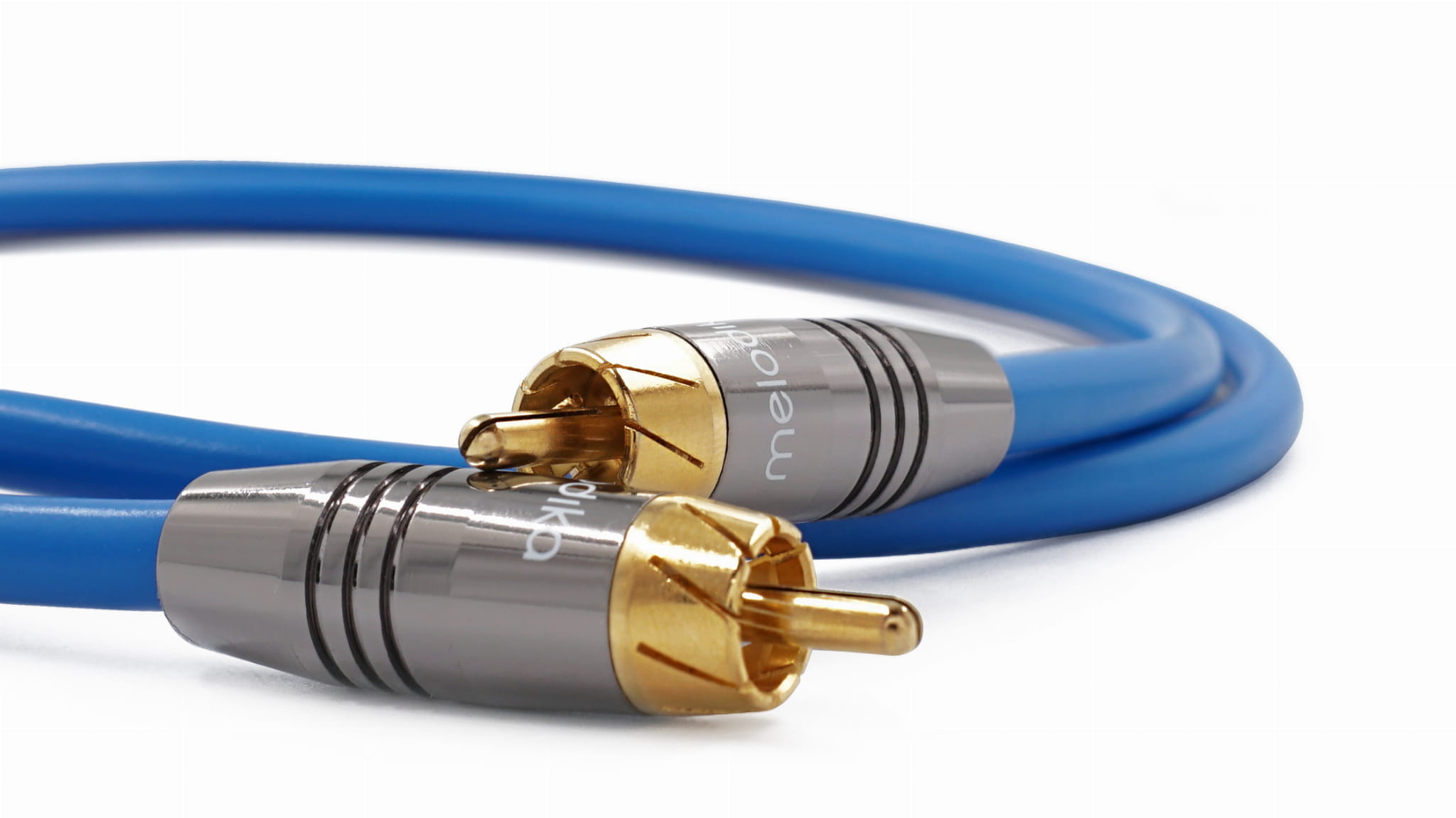 KABEL COAXIAL RCA-RCA MELODIKA SKY BLUE SBCX05 - 0,5M (RATY 0%)   - Media Hit - Sklep audio