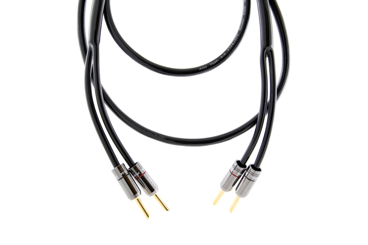Atlas Hyper 2.0 Kabel głośnikowy z wtykami bananowymi - 2,5m - Media Hit - Sklep audio