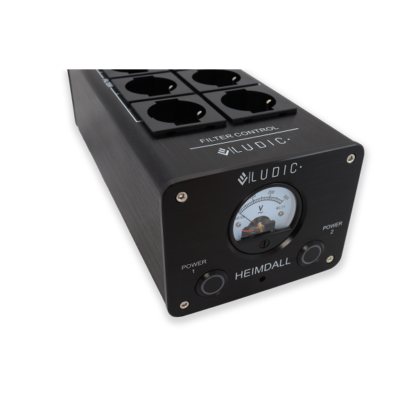 LUDIC AUDIO HEIMDALL NETFILTER – LISTWA ZASILAJĄCA BLACK  - Media Hit - Sklep audio