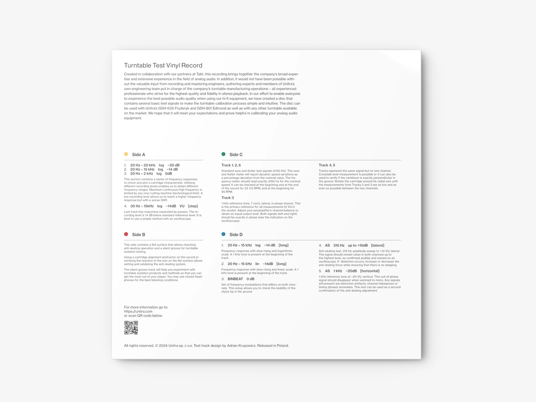 Unitra WT-2 Płyta Testowa - Laboratory Edition - Gliwice - Media Hit - Sklep audio