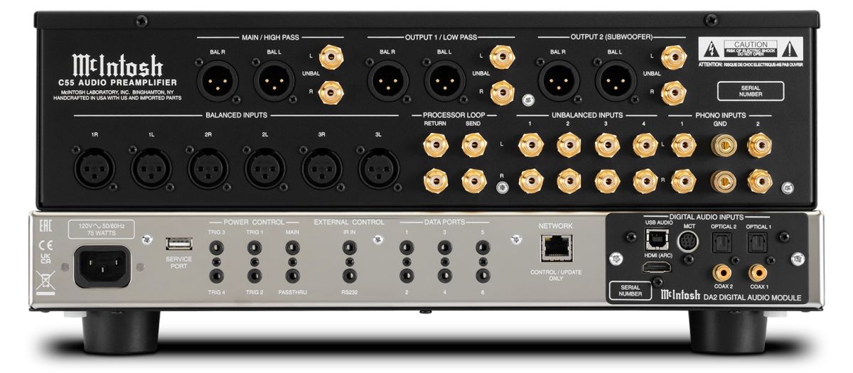 McIntosh C55 – tranzystorowy przedwzmacniacz stereo z DAC - Media Hit - Sklep audio