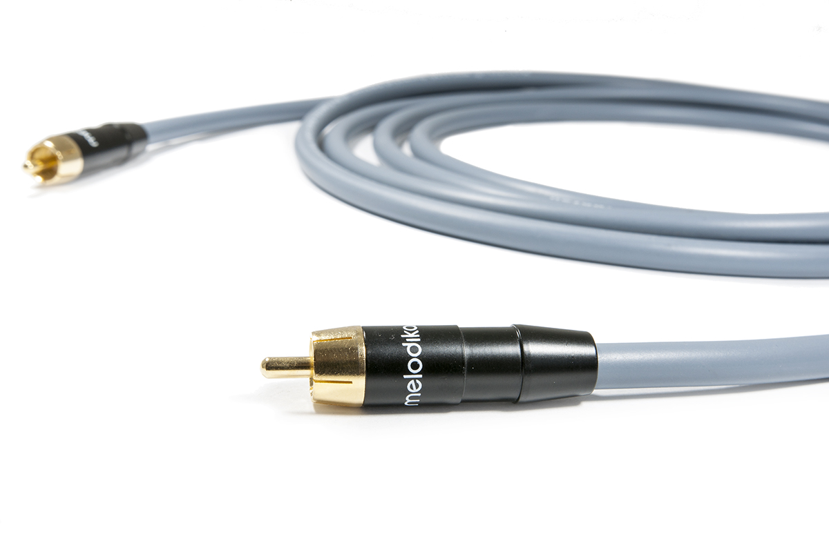 Melodika MDSW20G Kabel do subwoofera (RCA-RCA) Gunmetal - 2m Gliwice - Media Hit - Sklep audio