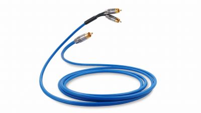 KABEL DO SUBWOOFERA MELODIKA SKY BLUE  SBSWY30 TYP Y 1xRCA- 2xRCA 3M (RATY 0%)  - Media Hit - Sklep audio