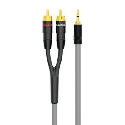 KABEL MINI JACK - 2RCA MELODIKA MDMJ2R20G 2M  (raty 0%) - Media Hit - Sklep audio