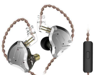 SŁUCHAWKI KZ ZS10 PRO MIKROFON CZARNE - Media Hit - Sklep audio