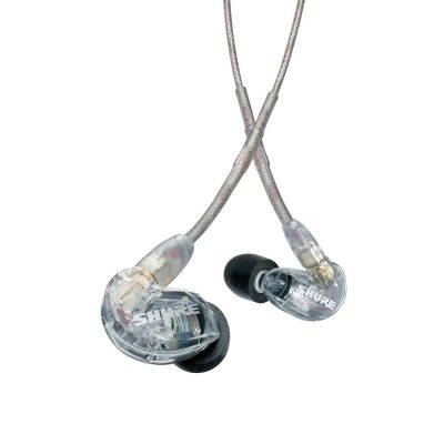 SŁUCHAWKI SHURE SE215-CL-EFS PRZEZROCZYSTE STUDIO BAS  - Media Hit - Sklep audio