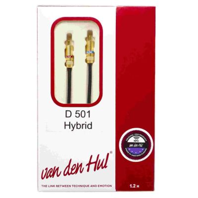 Van den Hul D-501 Hybrid RCA–RCA 1,0 m Ground – interkonekt gramofonowy - Media Hit - Sklep audio