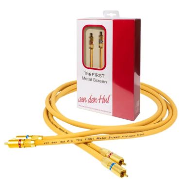 Van den Hul The First Metal Screen RCA–RCA 1,0 m – węglowy interkonekt analogowy (para) - Media Hit - Sklep audio