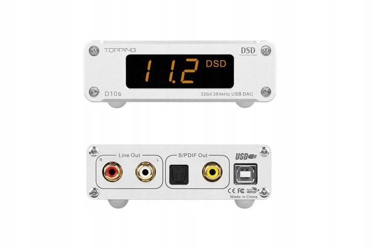 Topping D10s – kompaktowy przetwornik cyfrowo-analogowy DAC USB - Media Hit - Sklep audio