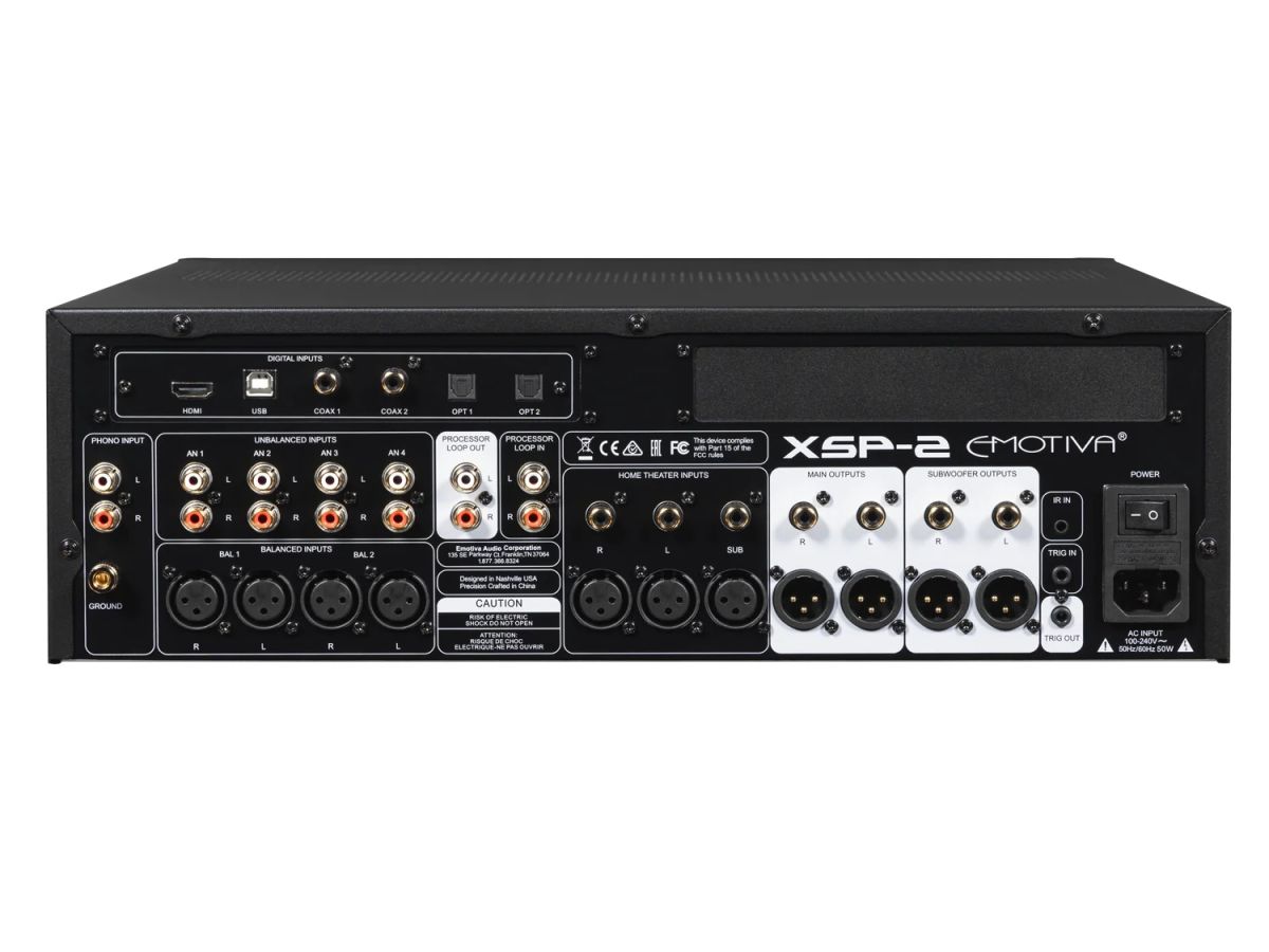 Emotiva XSP-2 Differential Reference – zbalansowany przedwzmacniacz stereo z DAC - Media Hit - Sklep audio